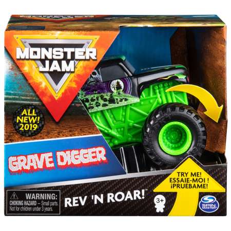 Автомобиль Monster Jam Звуки мотора Grave Digger 1:43