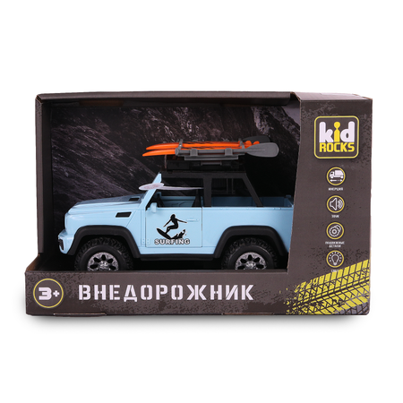 Автомобиль Kid Rocks внедорожник со светом и звуком 1:18