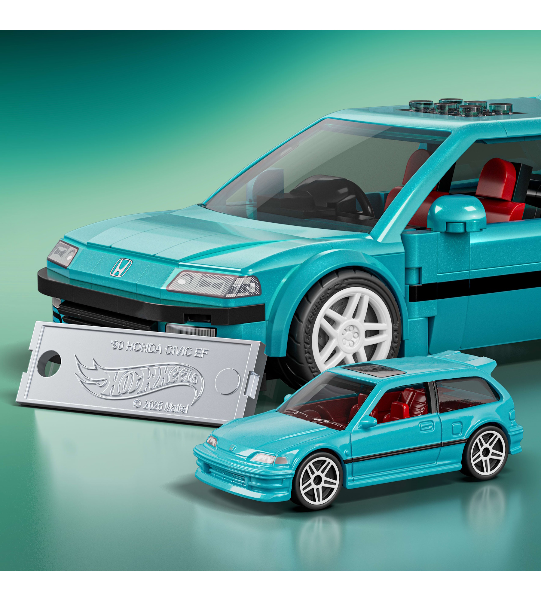 Конструктор Brick Shop Honda Civic EF Custom 90 248 дет. - фото 4