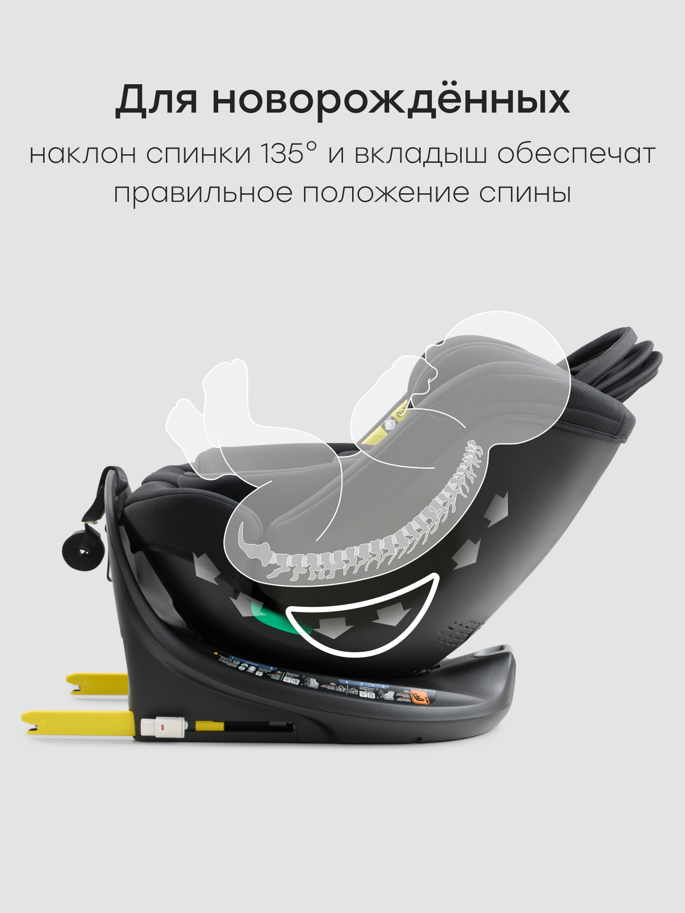 Автокресло Happy Baby Sheltix Isofix 0+/1/2/3 (0-36 кг) черный - фото 5