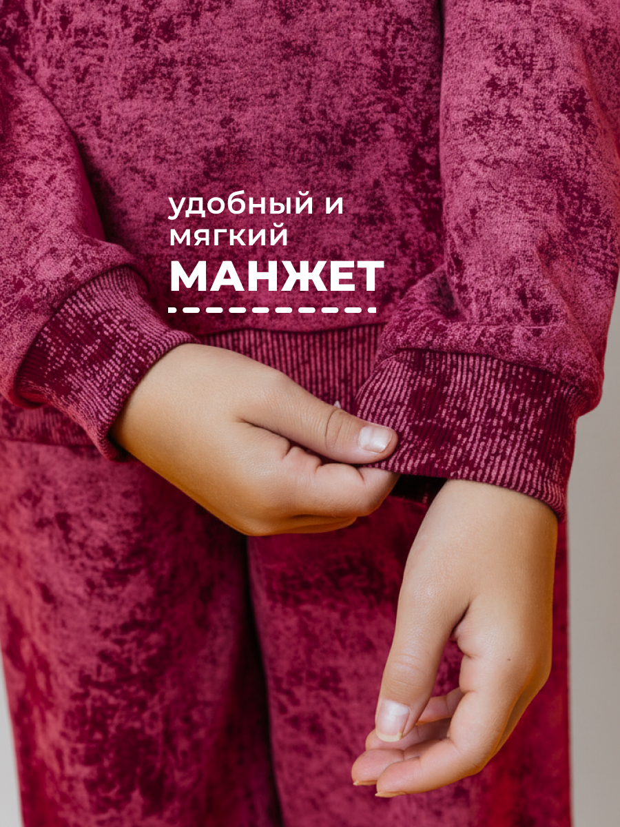 Свитшот Селтекс Ю_ДФ9 винный ДЕЛАВЕ - фото 7