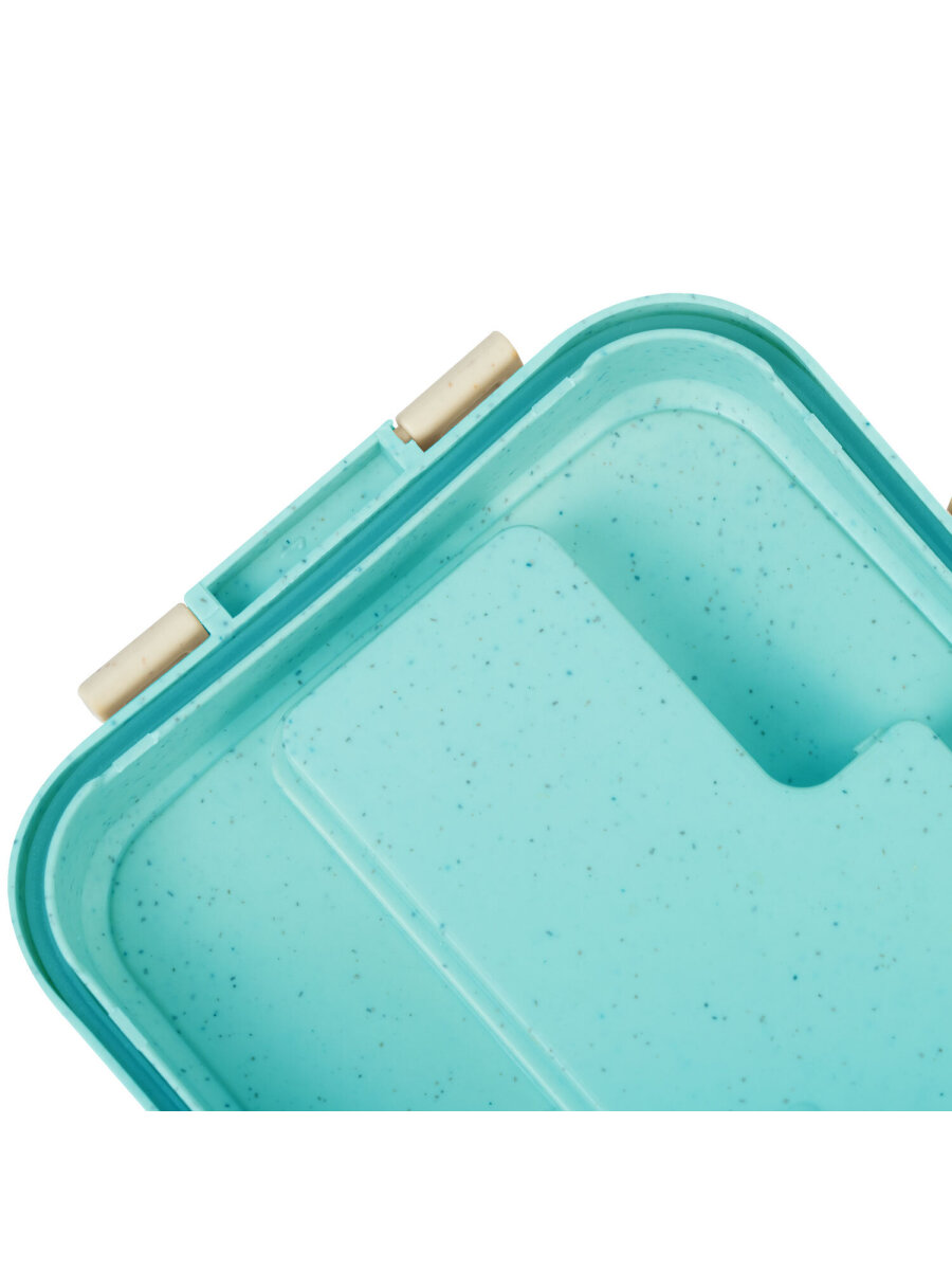 Ланч-бокс Joylux контейнер для еды с 3 отделениями и приборами 1,4 л 8х21х14 см - фото 11