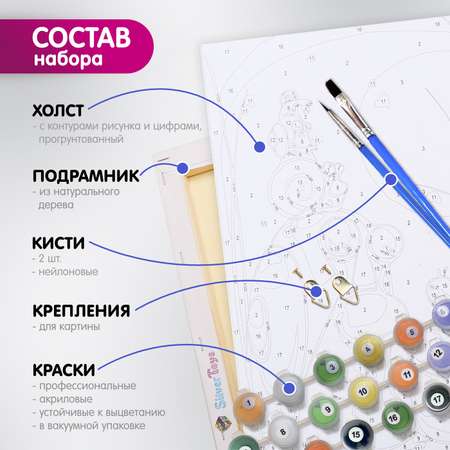 Картина по номерам МОЛЛИ Хаски-шутник