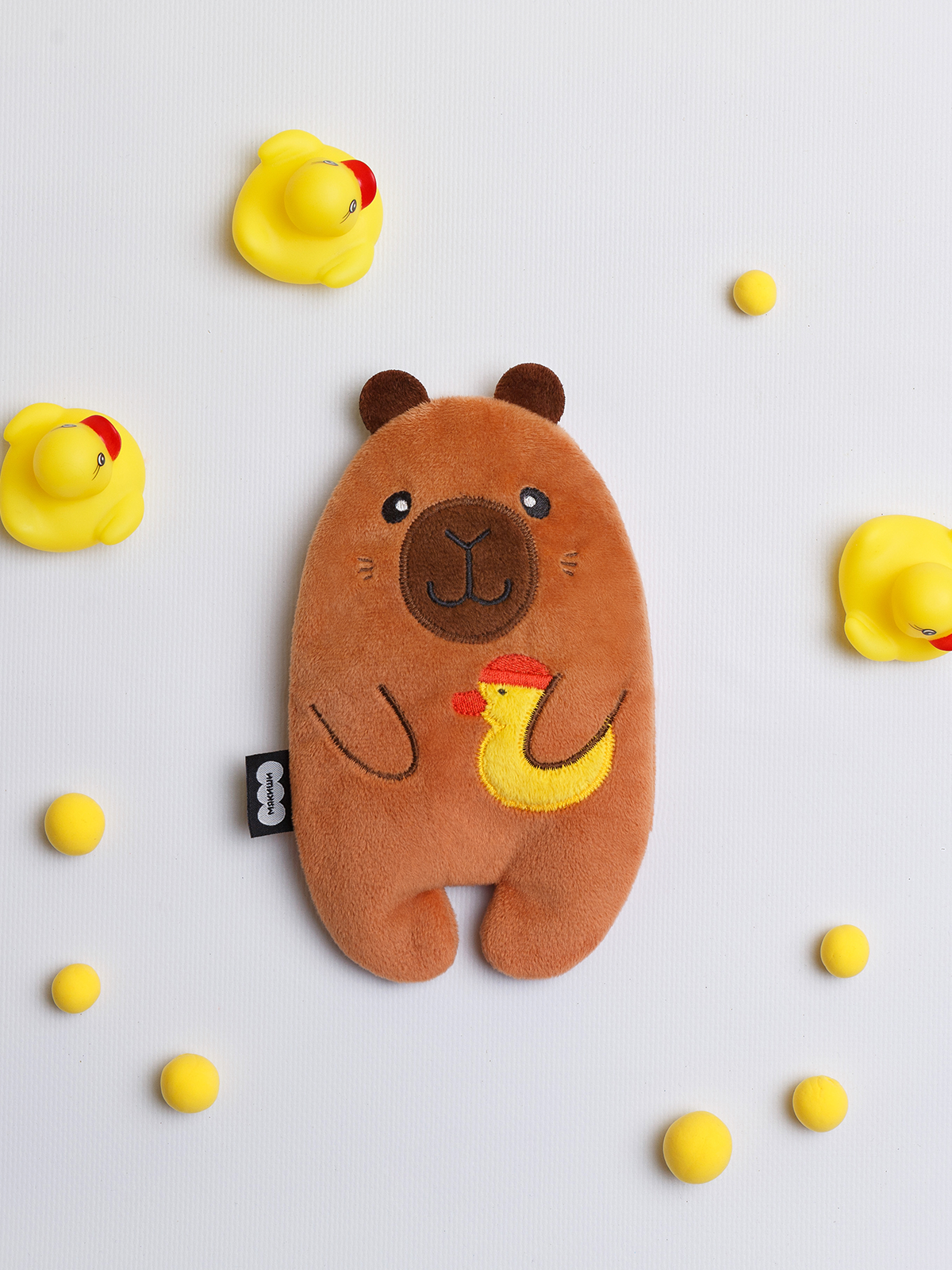 Мягкая игрушка Мякиши грелка с вишнёвыми косточками Капибара - фото 14