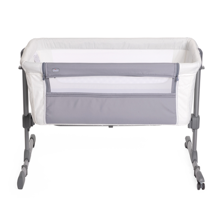Детская кроватка Chicco Next2Me Essential прямоугольная, без маятника (белый)