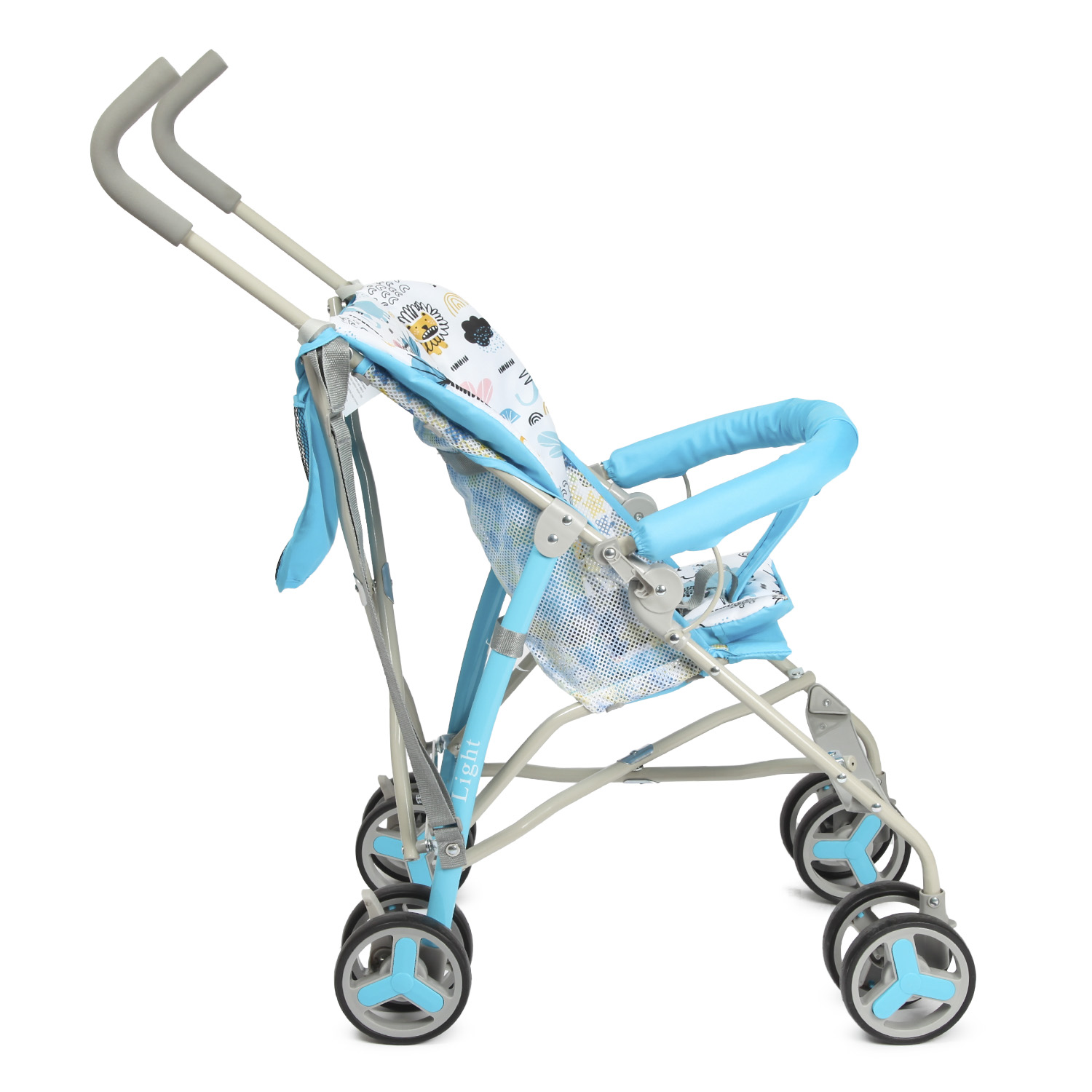 Коляска прогулочная BabyGo Light New голубой - фото 8