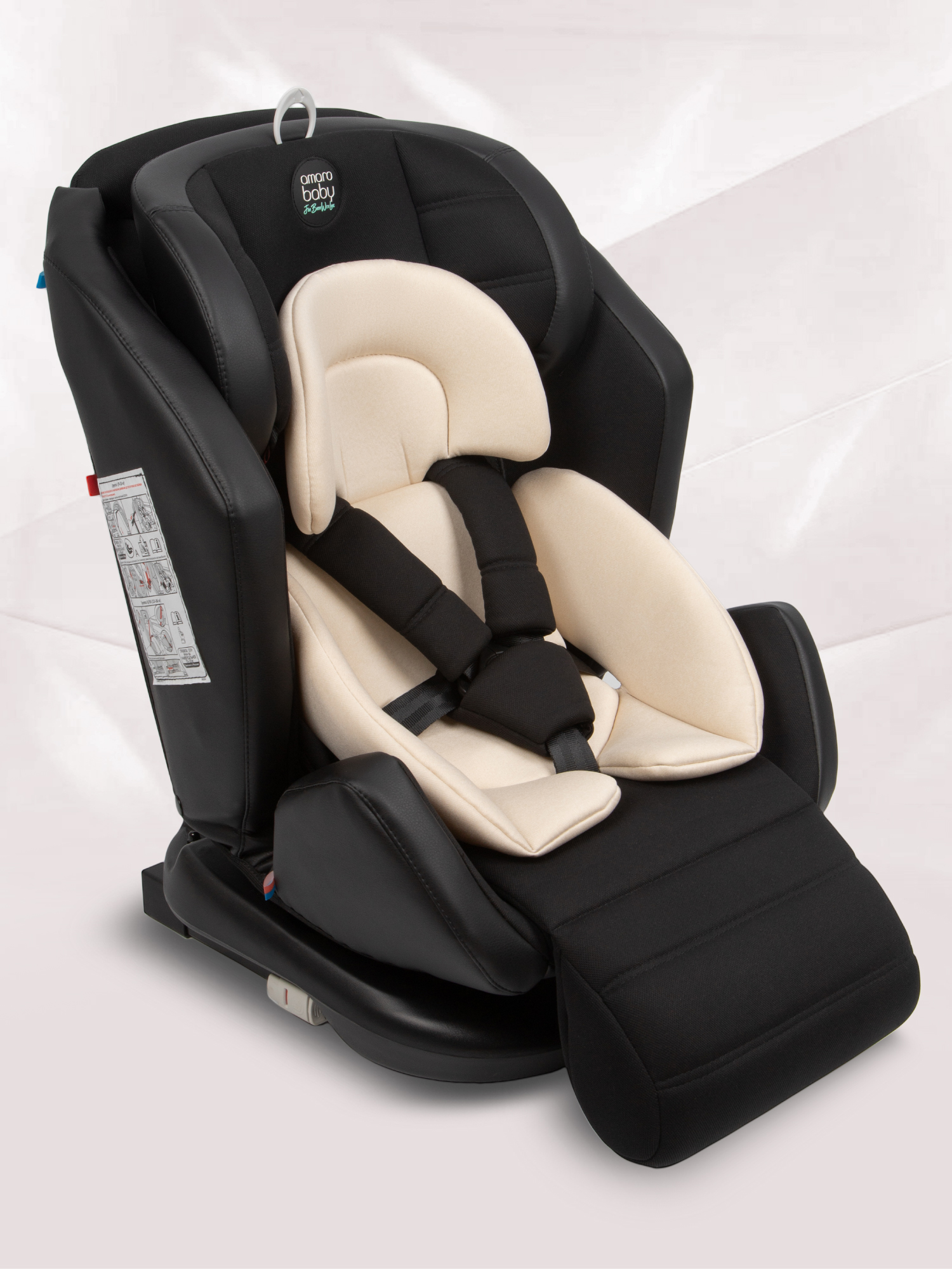 Автокресло Amarobaby Favorite Isofix 0+/1/2/3 (0-36 кг) бежевый - фото 1