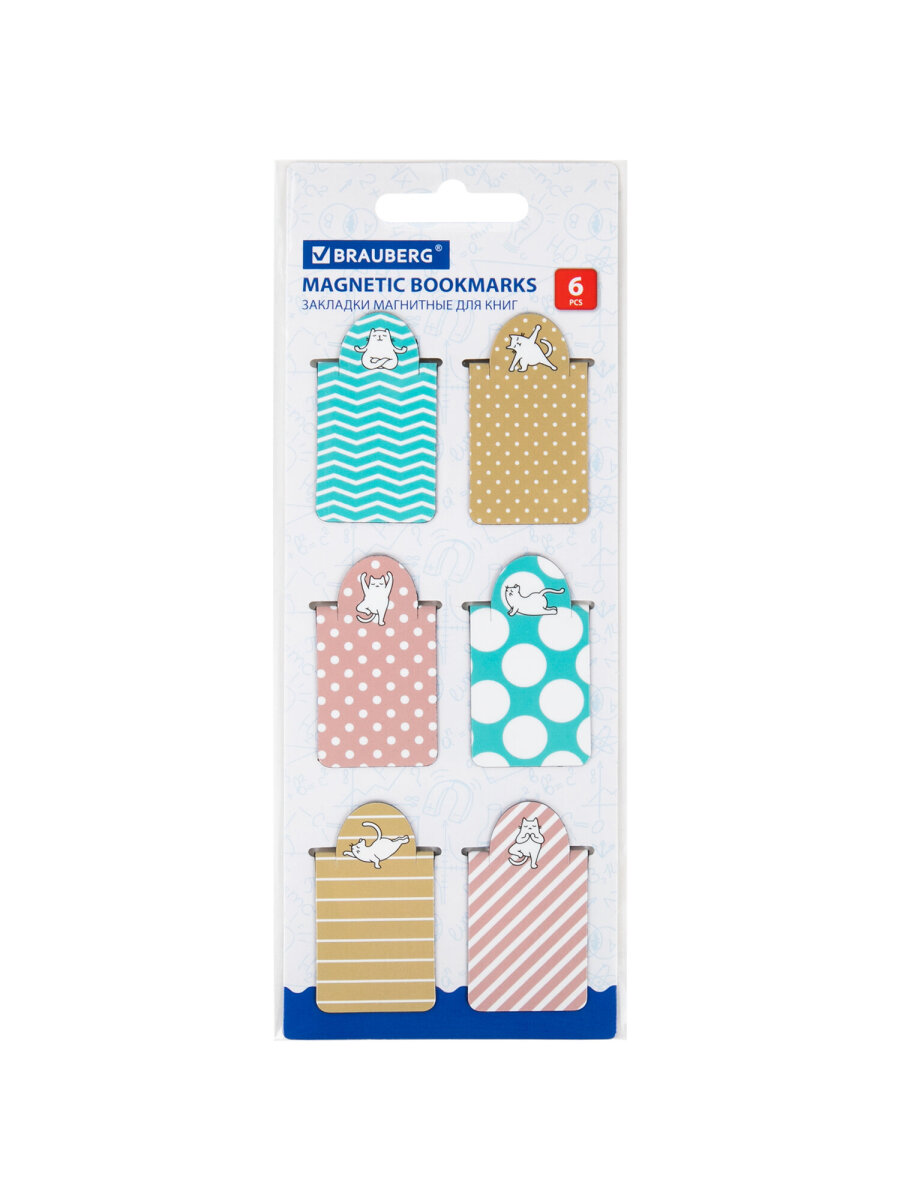 Магнитная закладка Brauberg 6 шт. - фото 5