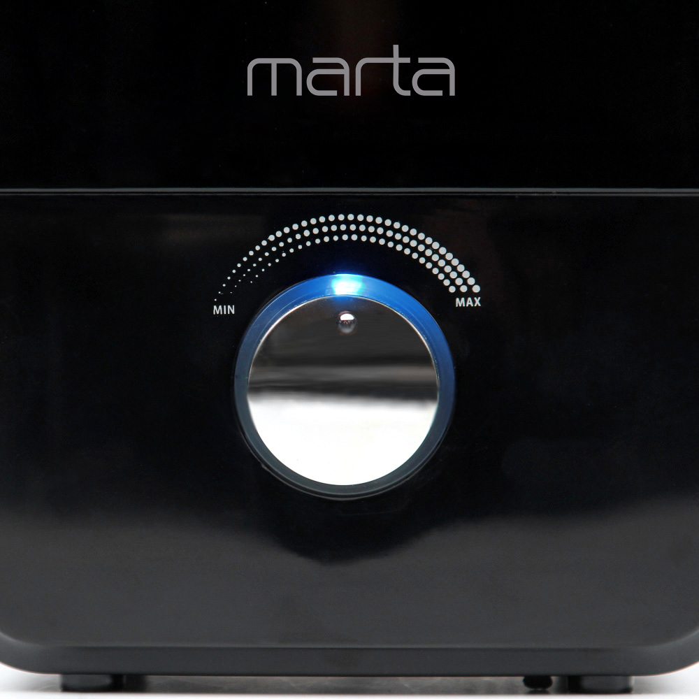 Увлажнитель воздуха ультразвуковой MARTA MT-2688 черный жемчуг верхний залив - фото 17