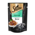 Корм влажный для кошек Sheba 85г Ломтики в желе кролик