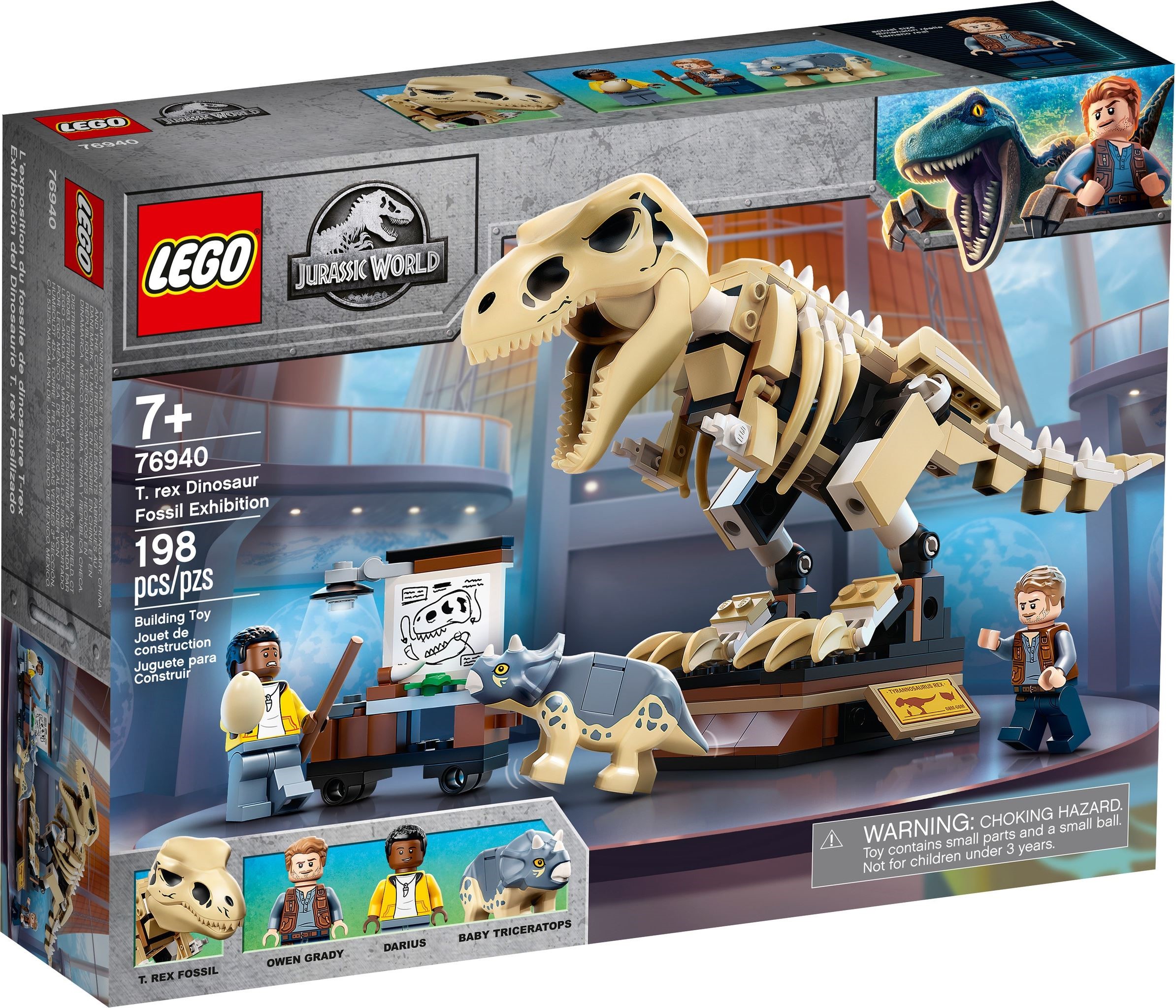Изображение товара Конструктор LEGO Jurassic World Скелет Тираннозавра 76940 466 деталей Изображение товара Конструктор LEGO Jurassic World Скелет Тираннозавра 76940 466 деталей
