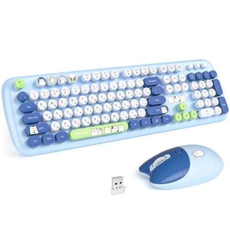 Беспроводной комплект клавиатура + мышь MOFii MOFii SMK-648M3AG Blue