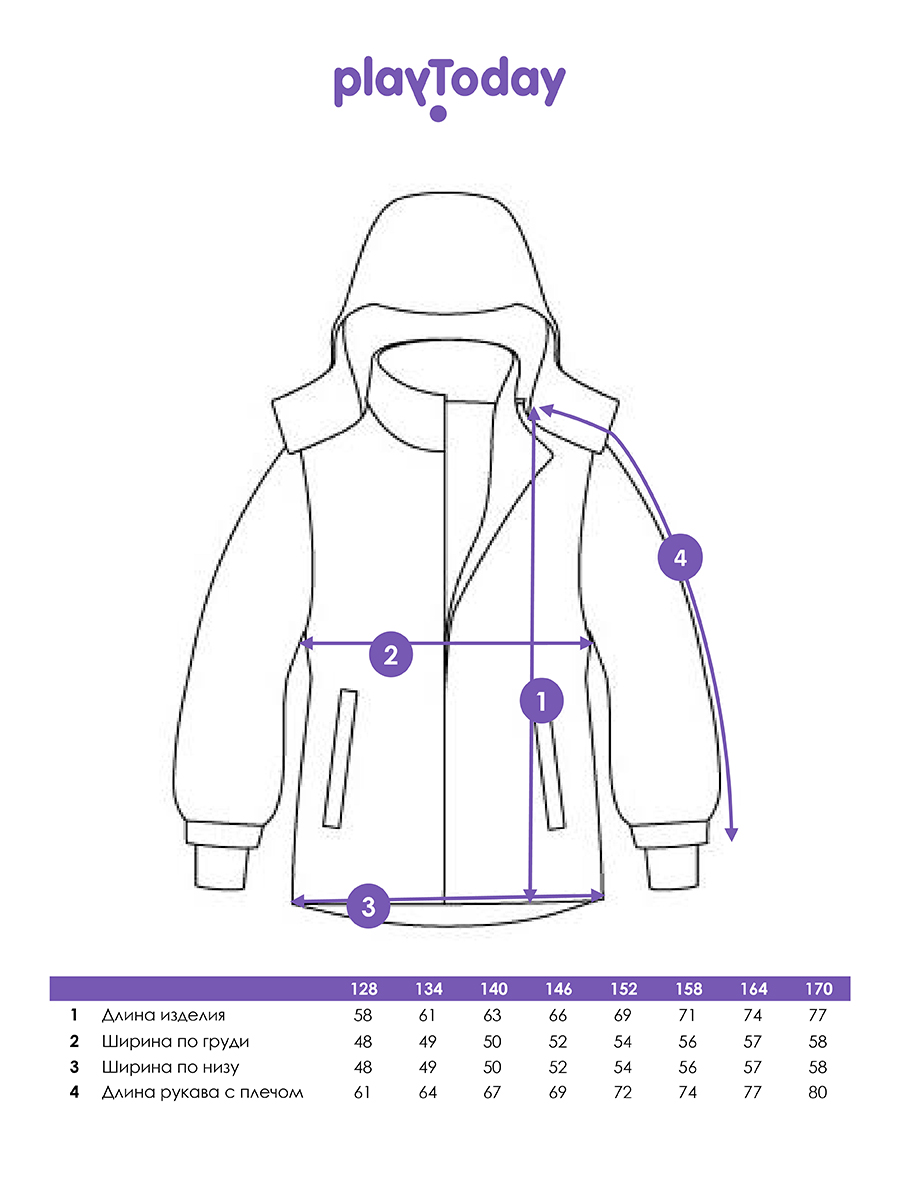 Куртка PlayToday 32421037 - фото 5