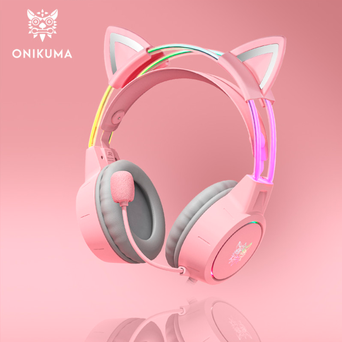 Игровые наушники Onikuma X15 Pro Pink Star - фото 1