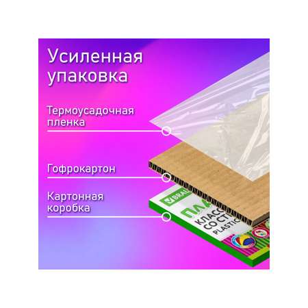 Пластилин Brauberg 18 цв.