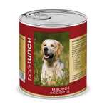 Корм для собак Dog Lunch Мясное ассорти консервы 750г