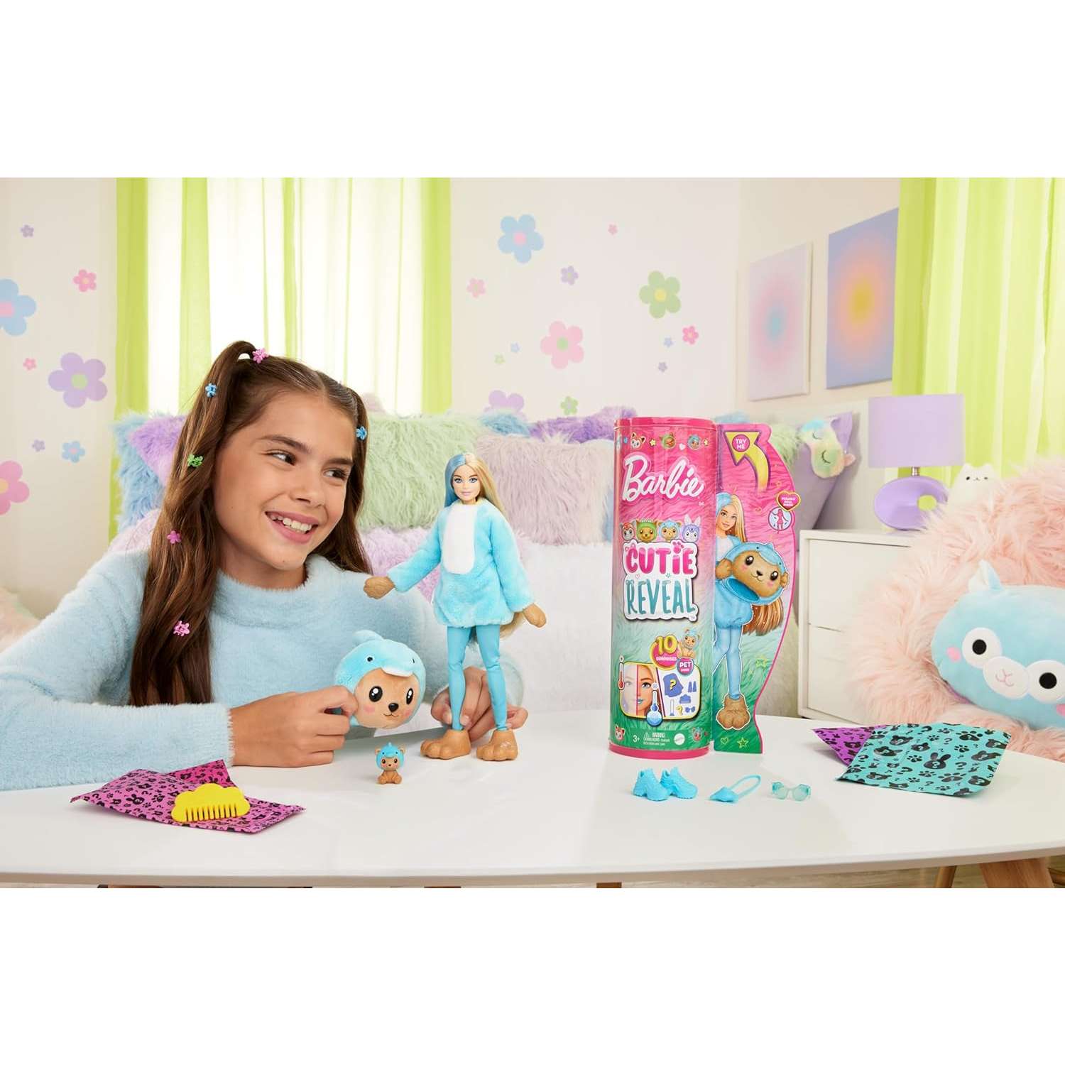 Кукла модельная Barbie Cutie Reveal Мишка HRK25 - фото 6