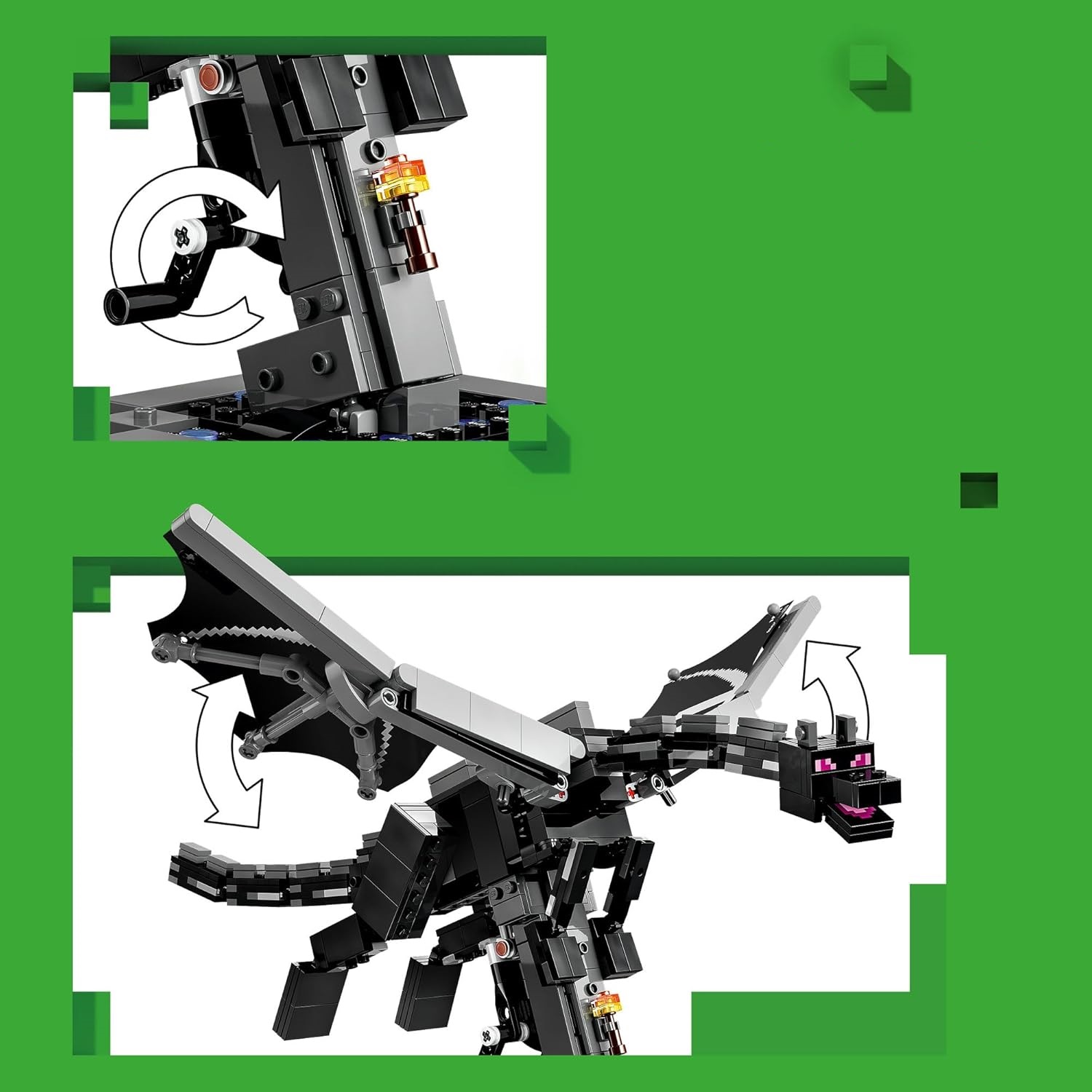 Конструктор LEGO Minecraft Дракон Эндера 710 дет. - фото 4