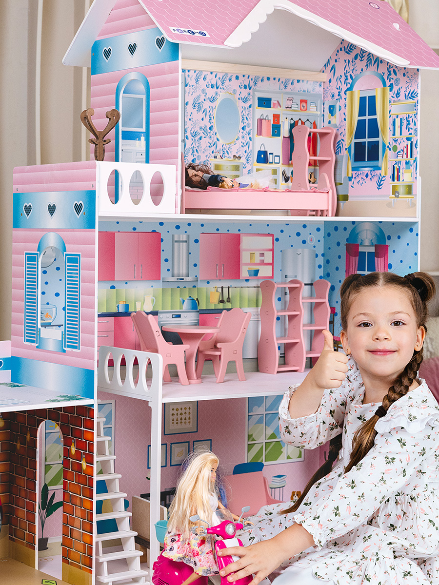 Домик для кукол PAREMO 118 см с мебелью PD318-11 - фото 4