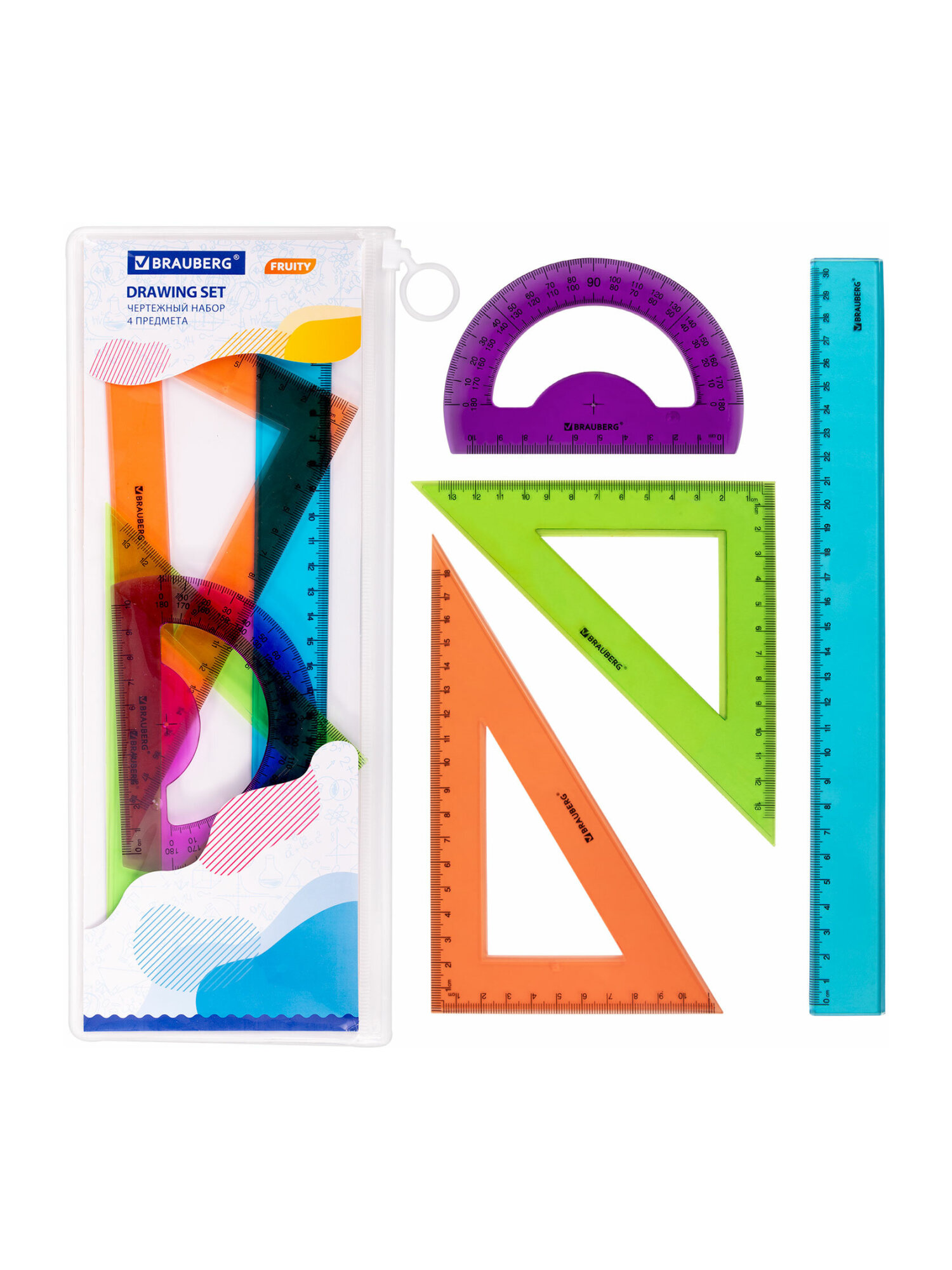 Набор чертёжный Brauberg 4 шт. - фото 5