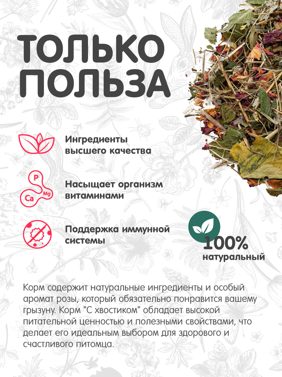 Цветочное лакомство Для ваших питомцев С хвостиком С розой - фото 2