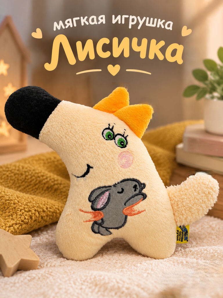 Мягкая игрушка Штучки к которым тянутся ручки лиса - фото 3