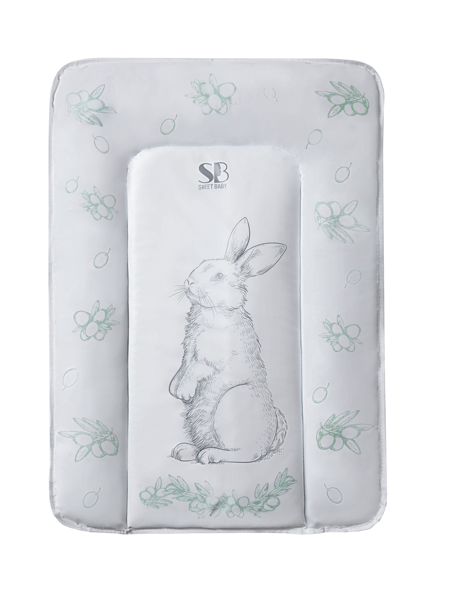 Матрас для пеленания Sweet Baby 48x71 заяц серый оливковый - фото 5
