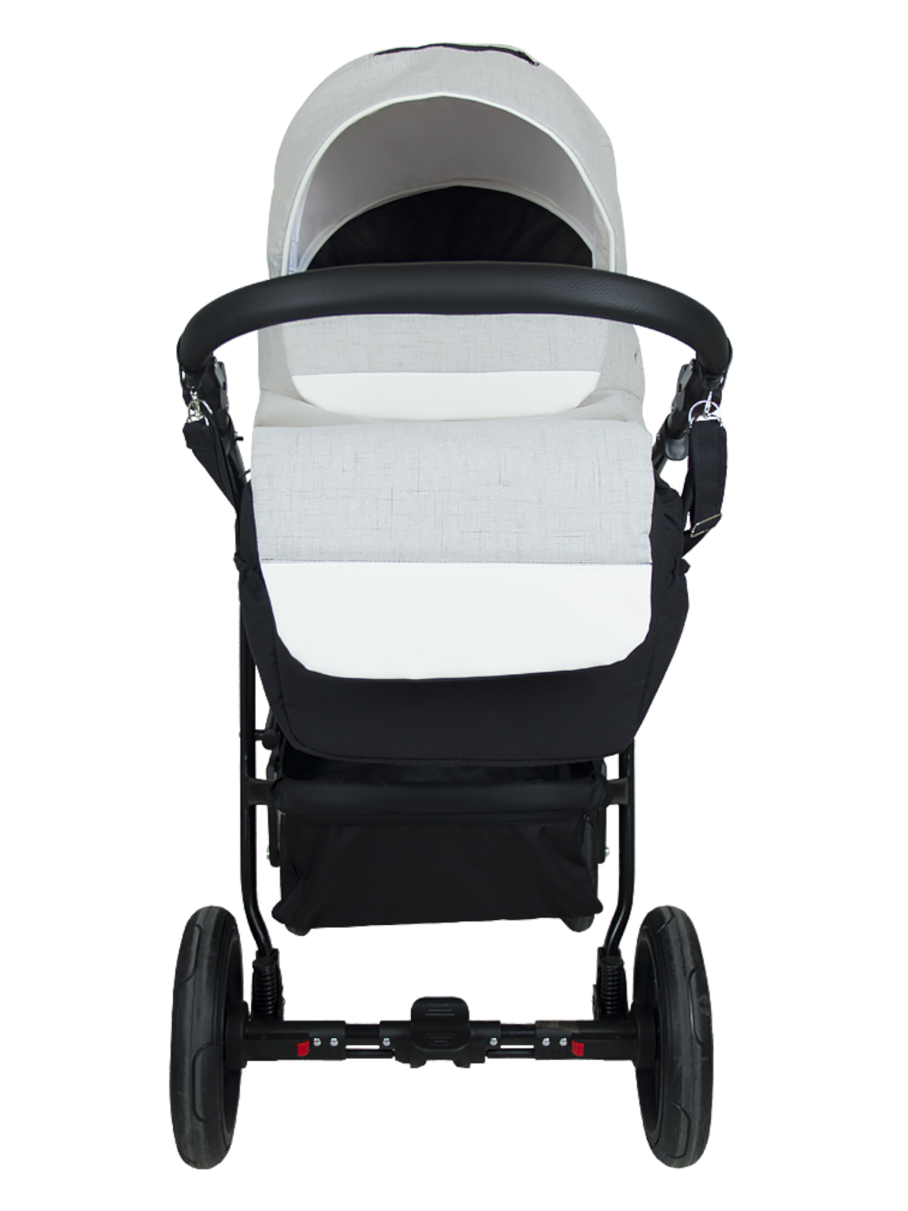 Коляска 2в1 alis Alvaro 04 серый-белый - фото 7