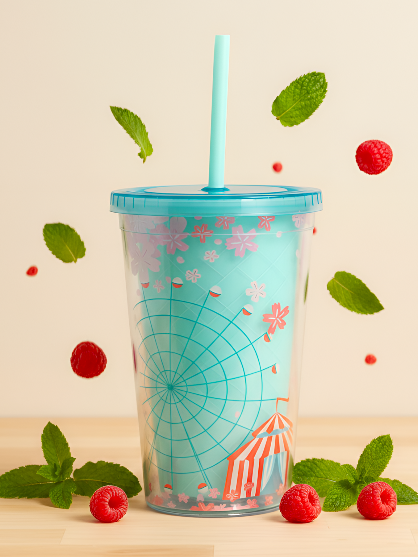 Стакан iLikeGift с трубочкой и крышкой 450 мл - фото 1