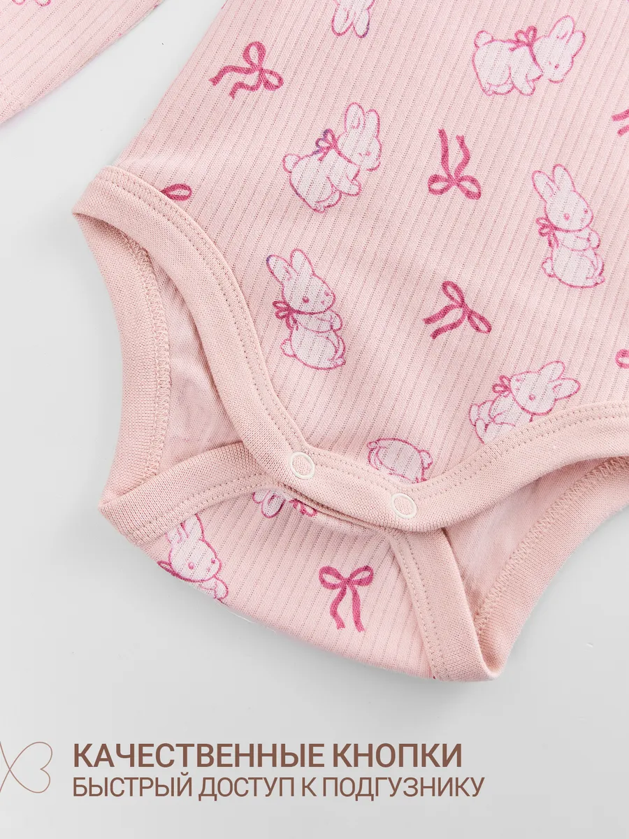 Комплект Mark Formelle (Марк Формэль) 89408/бантики и зайки на розовом - фото 4