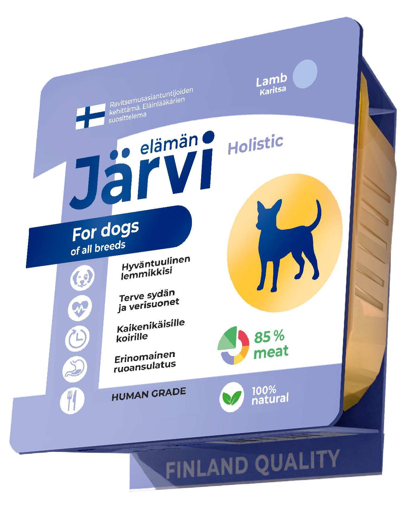 Корм для собак всех пород Jarvi мясной паштет с ягненком 100г - фото 1