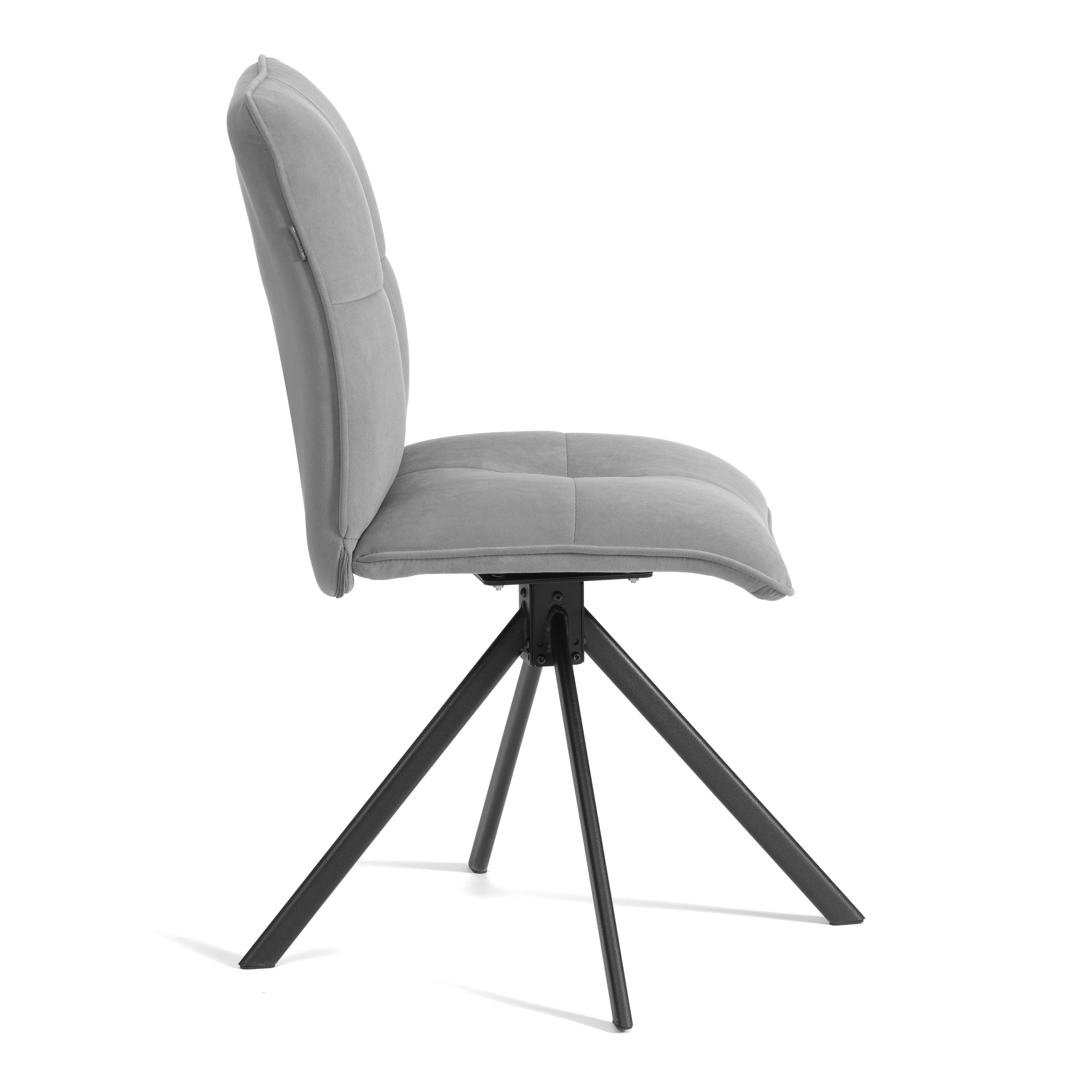 Стул TETCHAIR велюр серый - фото 10