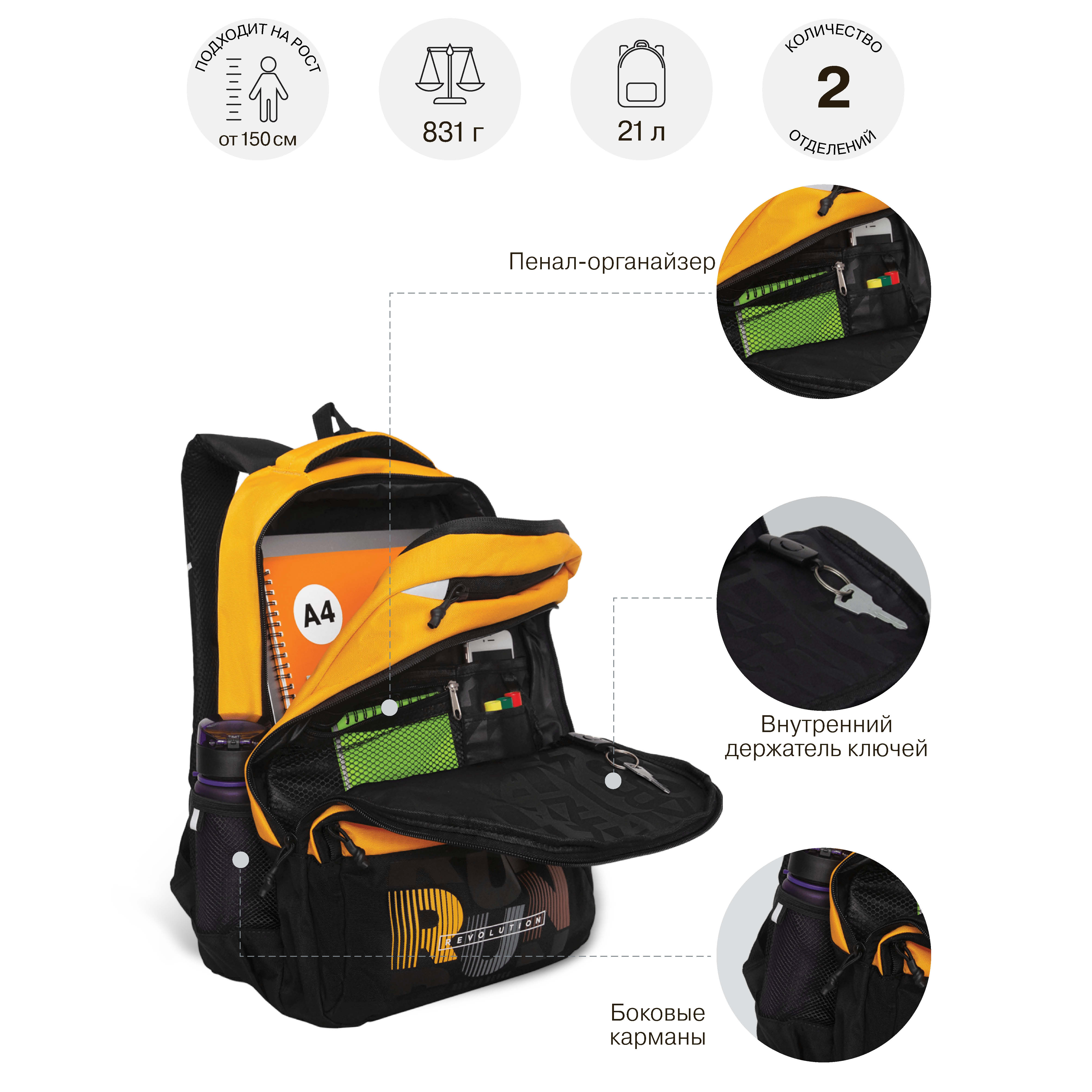 Рюкзак Grizzly - фото 6