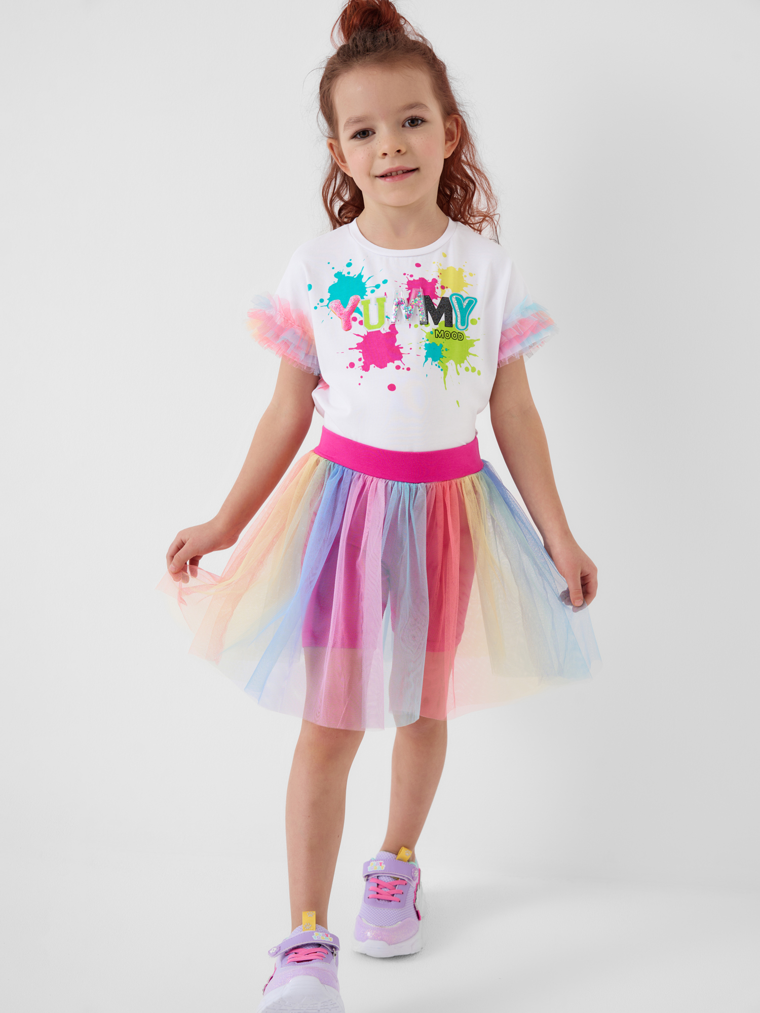 Футболка и юбка-шорты PlayToday 12622419 - фото 1