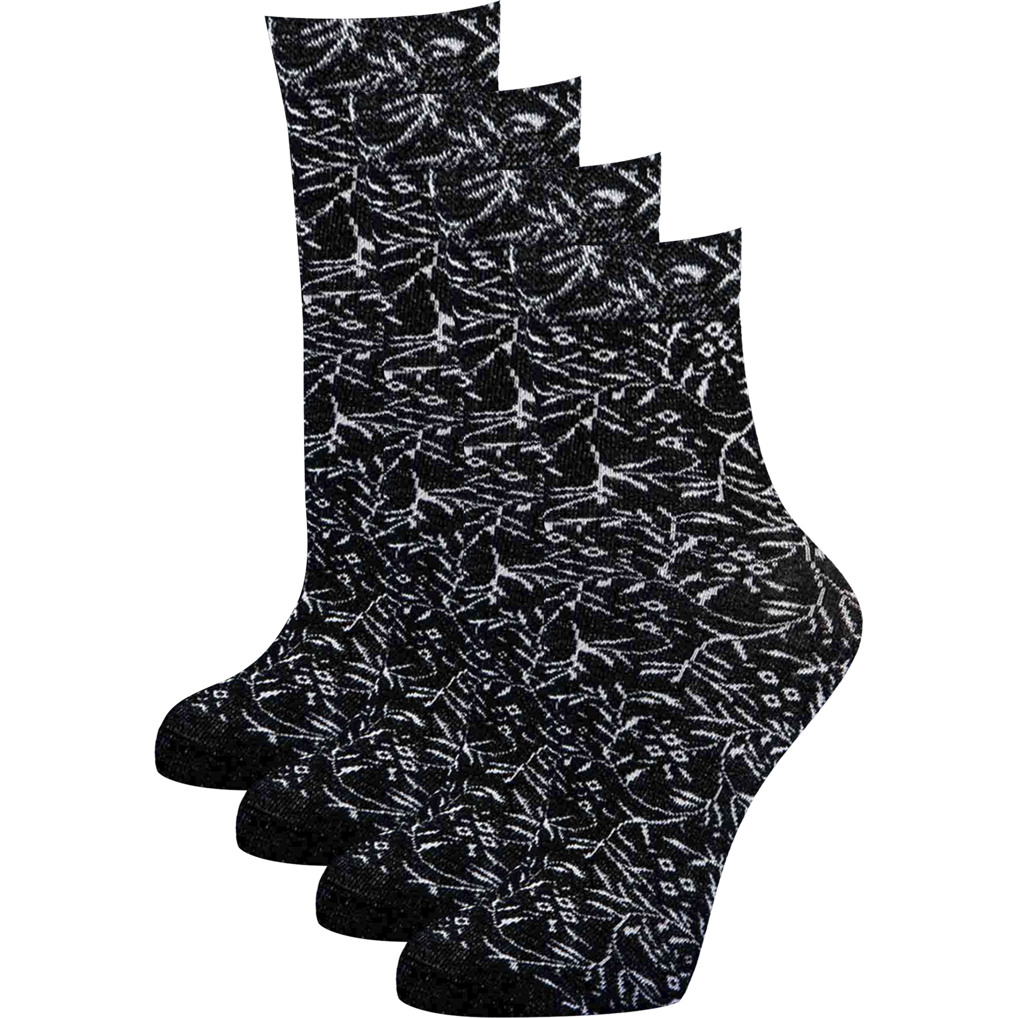 Носки 4 пары RuSocks Ж-1527 _(ДМ)_черный_4_пары - фото 1