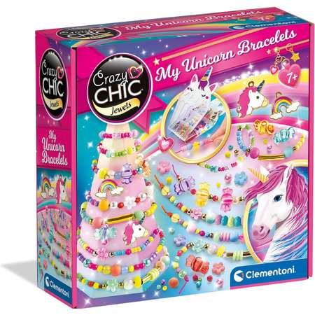 Набор для творчества Clementoni бисер Crazy Chic Единорог