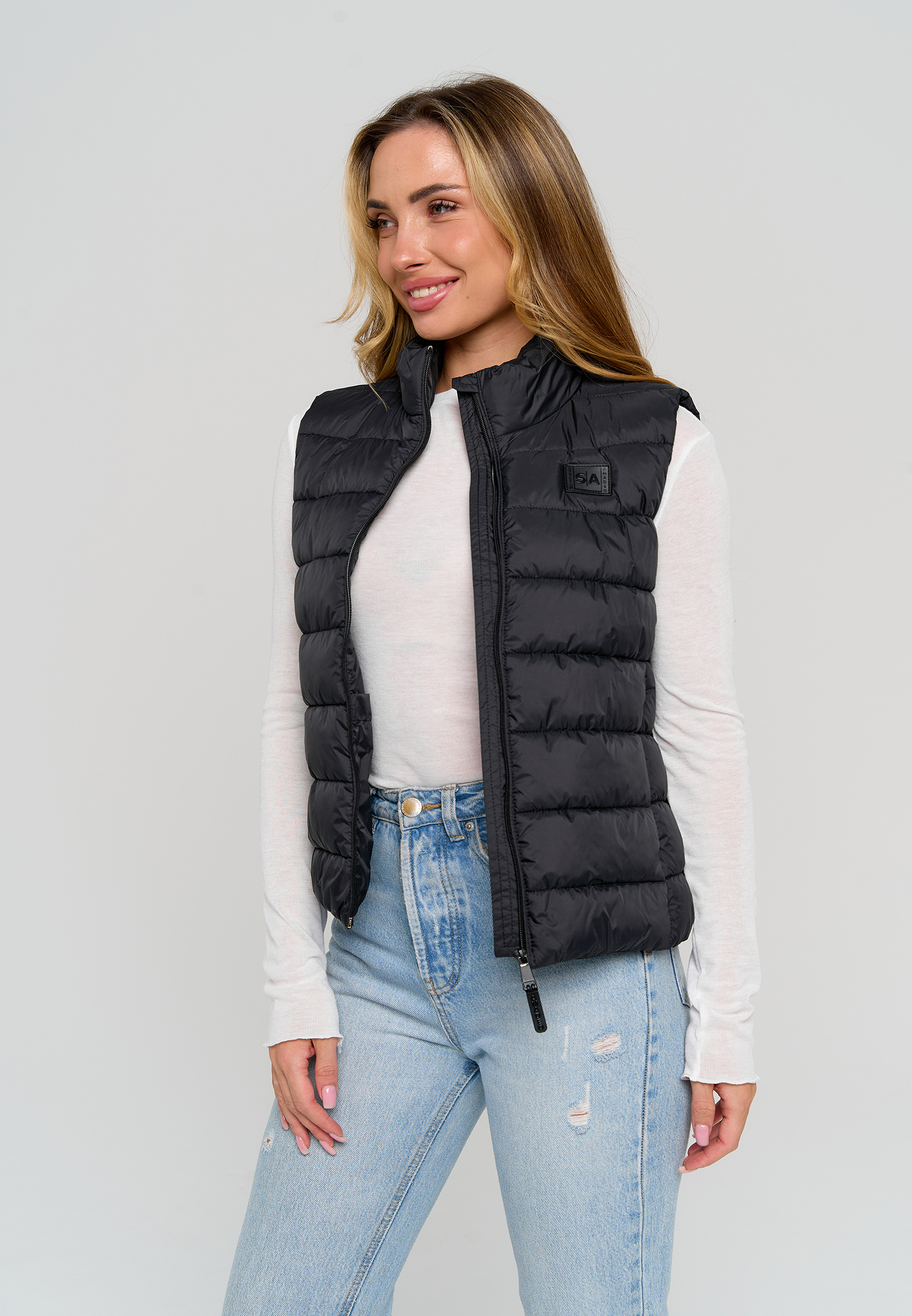 Жилет Stylish AMADEO AV-8508-черный - фото 8