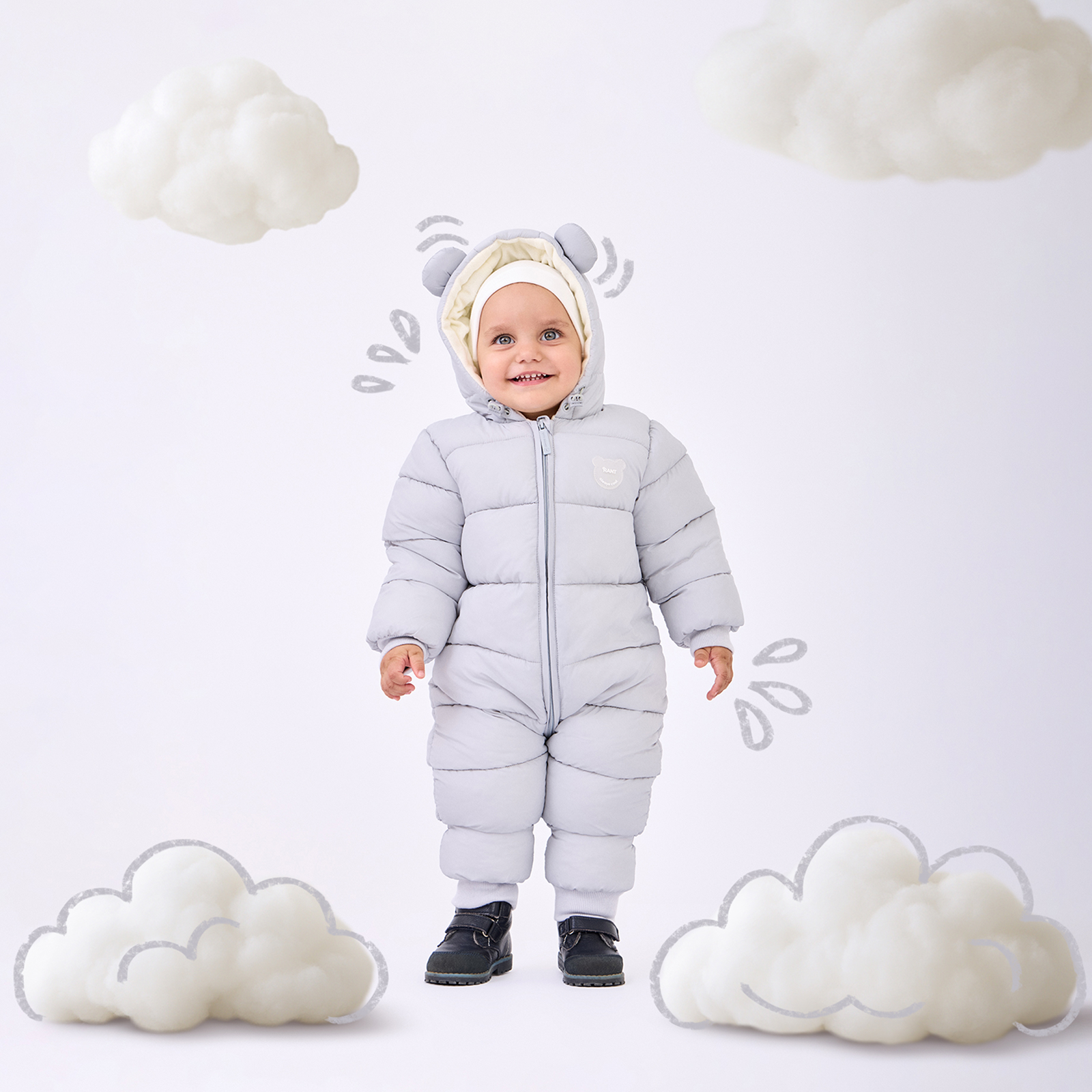 Комбинезон Rant gentle gray 160/4 - фото 1