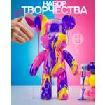 Набор для творчества 1TOY Краска Мишка 23 см роспись красками