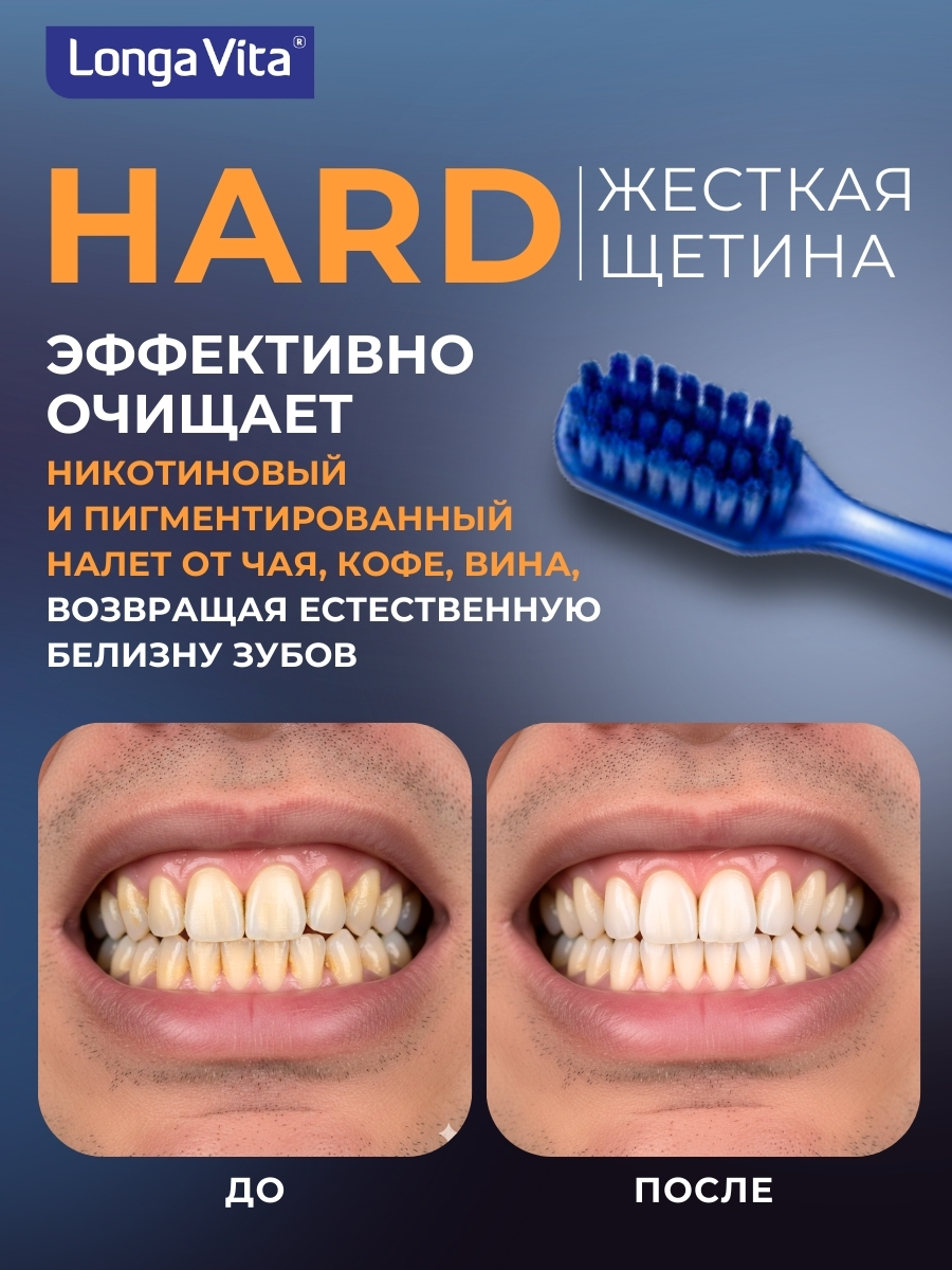 Зубная щетка классическая LONGA VITA - фото 2