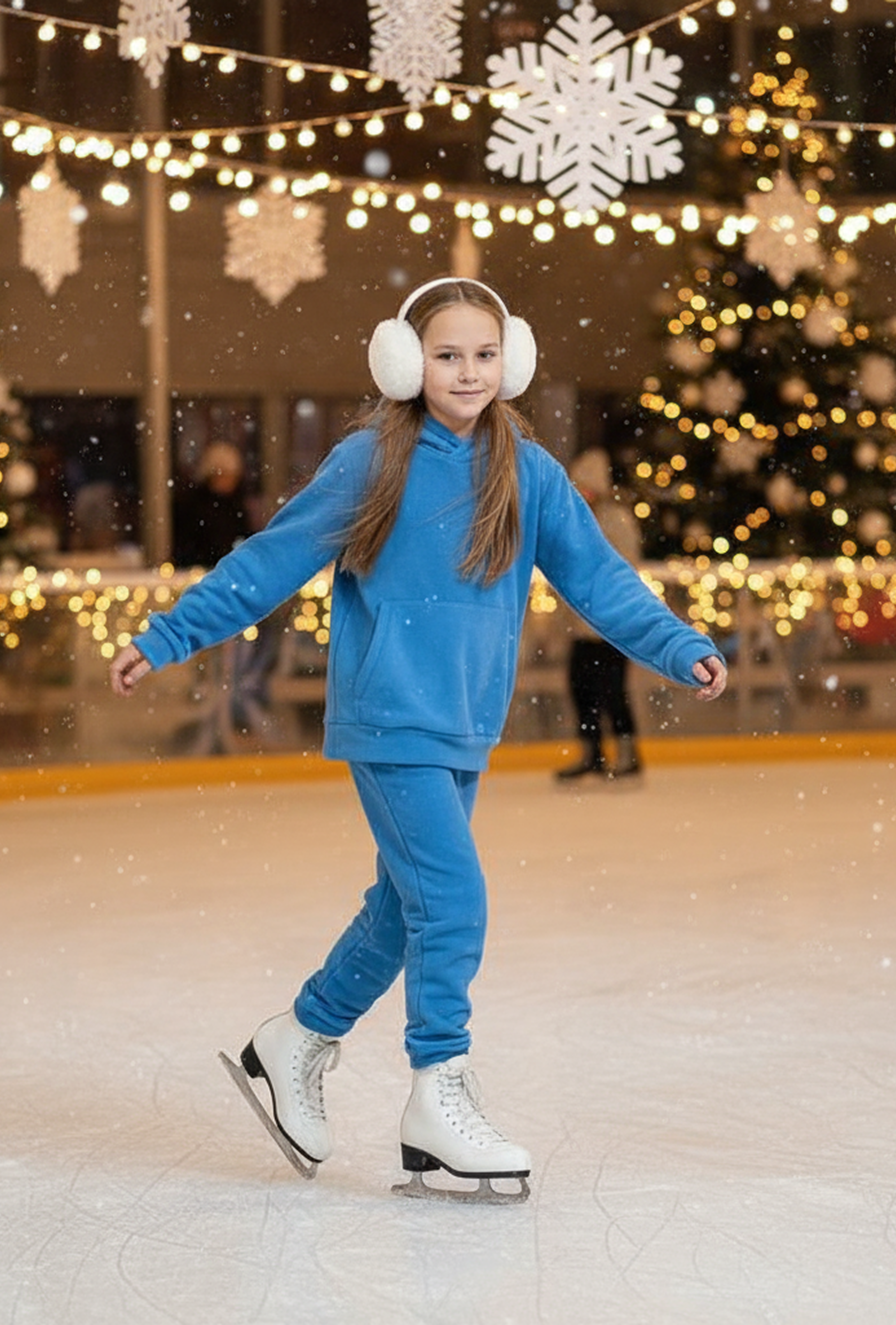 Худи и брюки Утенок 7043г(ш) синий - фото 5