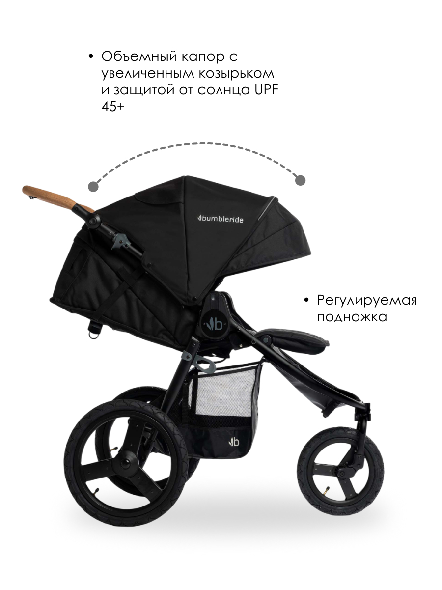 Коляска прогулочная Bumbleride Speed 2025 / Black - фото 2