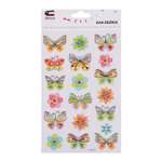 Наклейки Attivio Бабочки и цветы