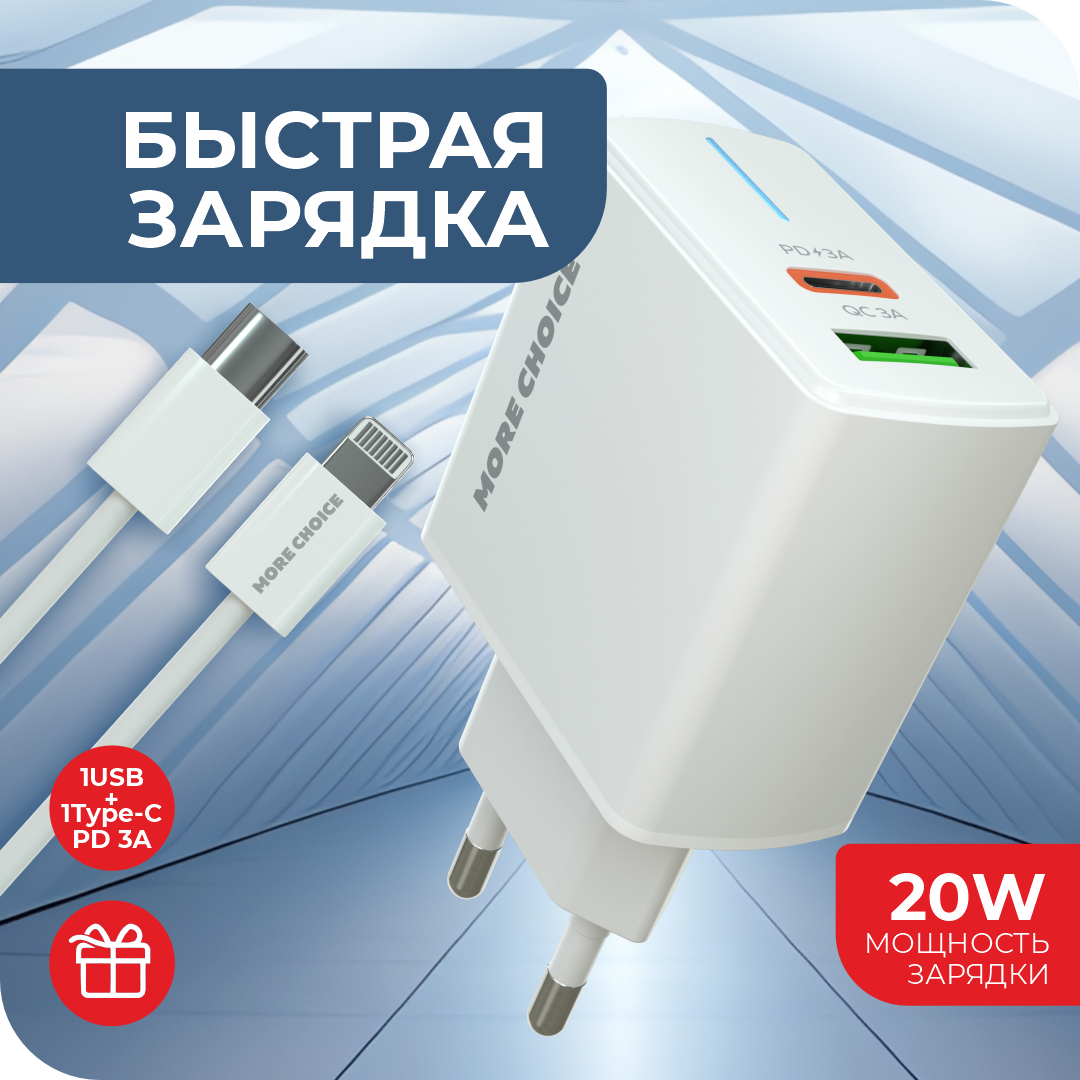 Сетевое зарядное устройство More Choice NC61i - фото 1