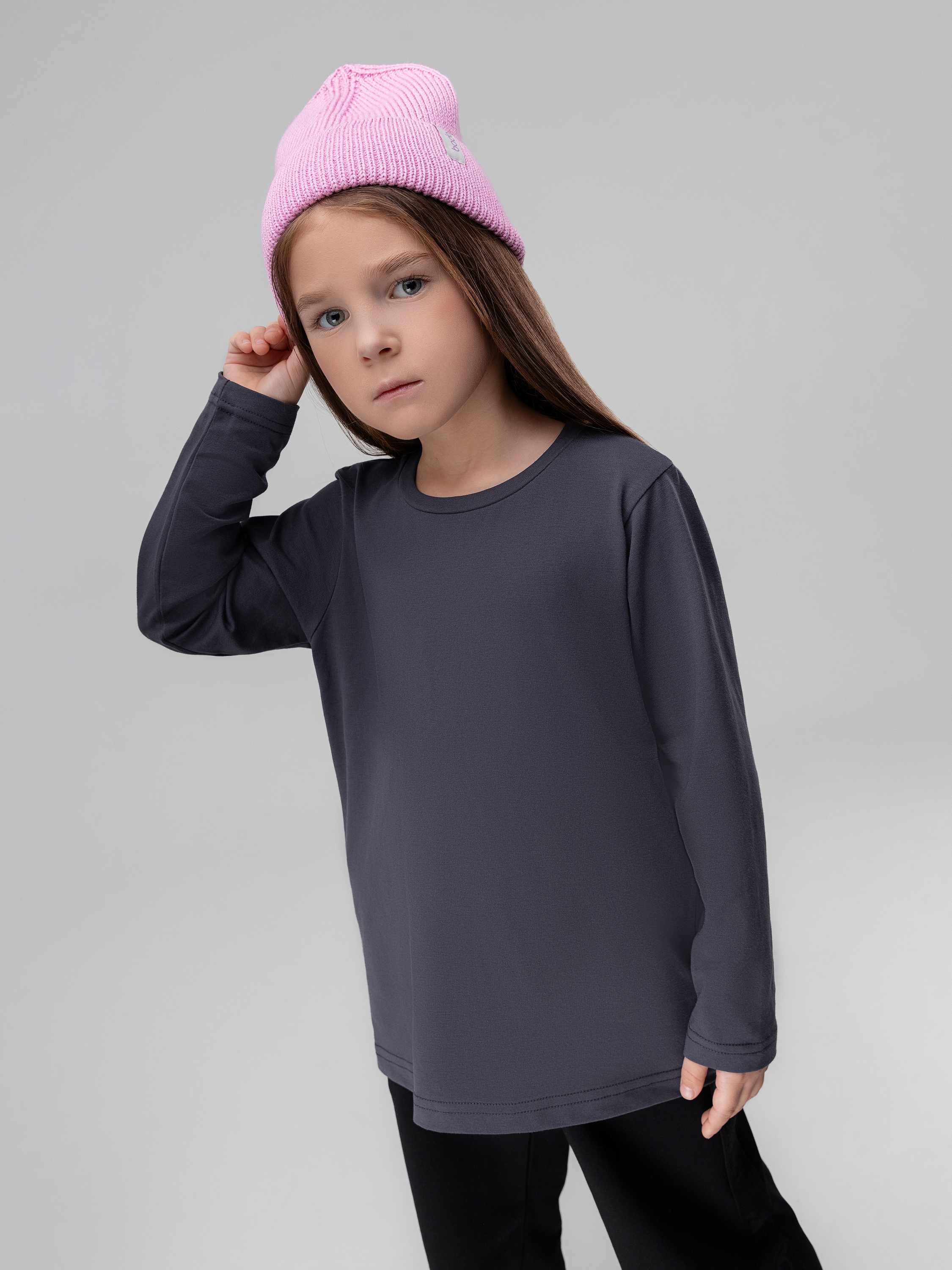 Лонгслив Bodo 7-289MU_темно-серый - фото 3