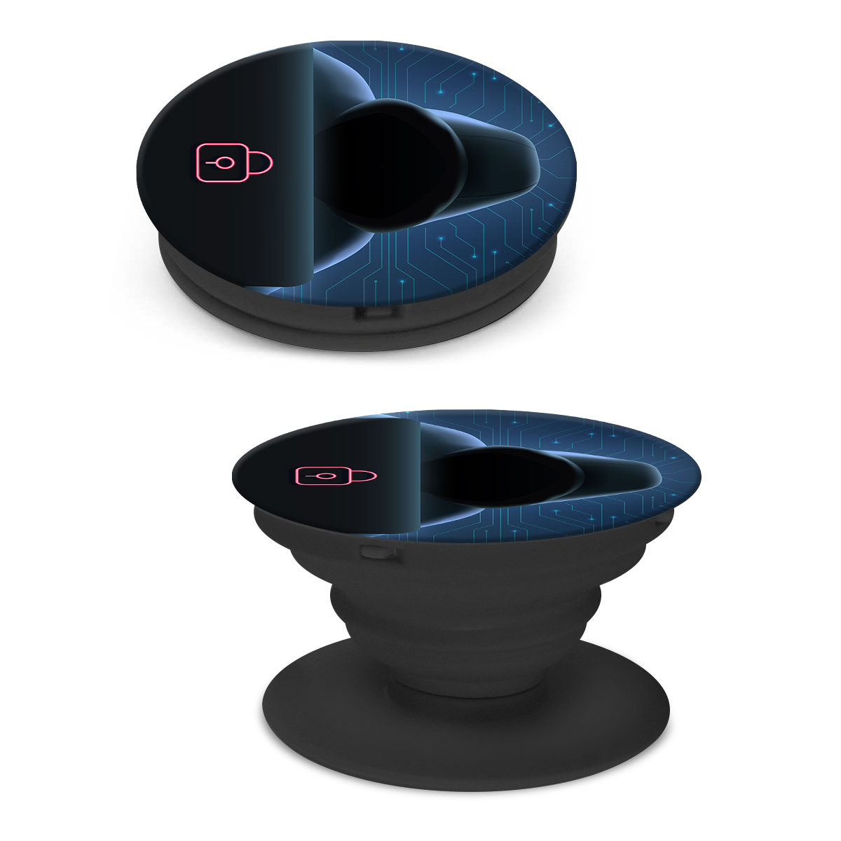 Держатель для телефона Krutoff Попсокет Кибер Хакер - фото 4