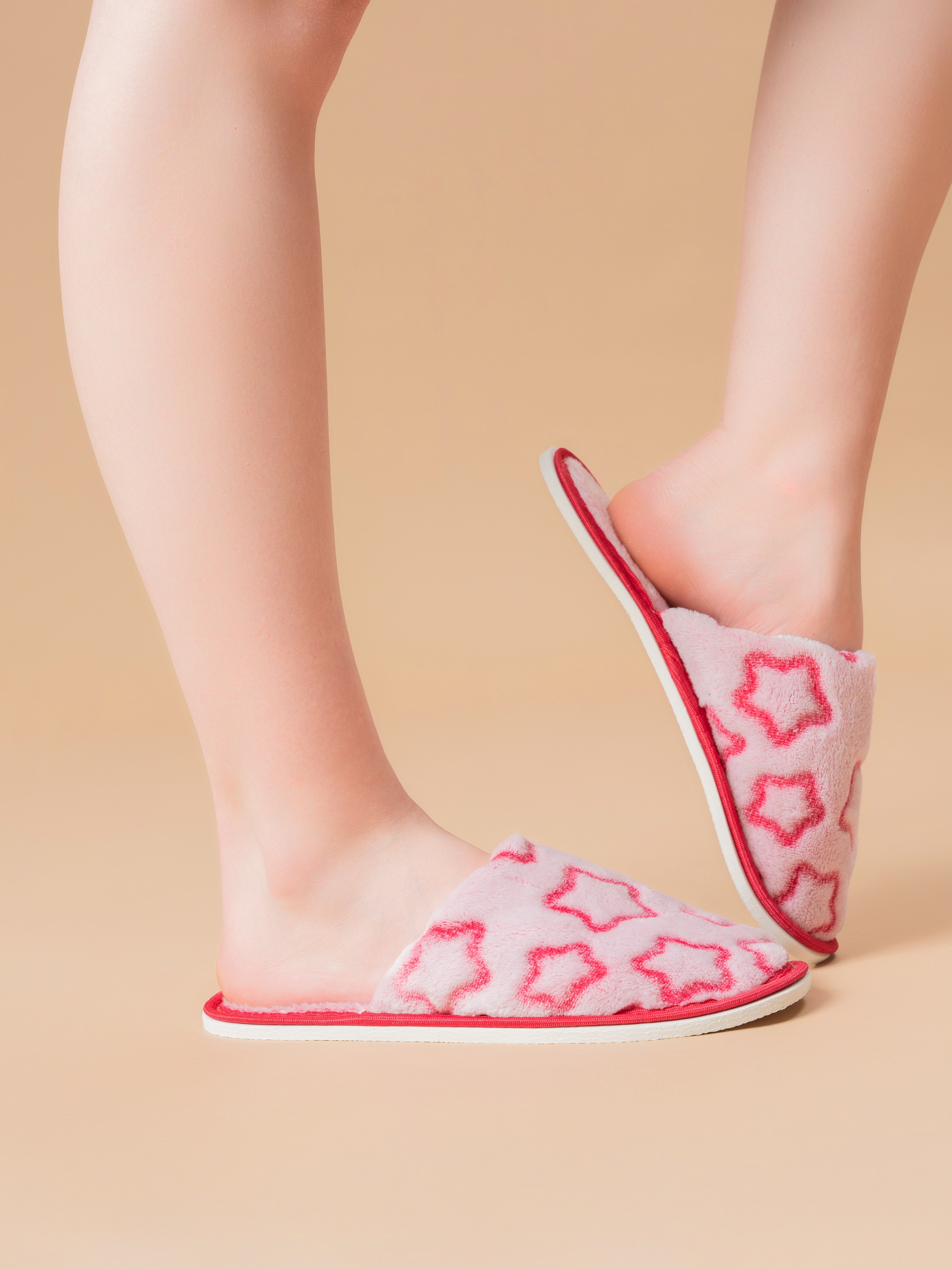 Тапочки IVShoes С-6ЖВТ-МР/звезды/бордовый - фото 10