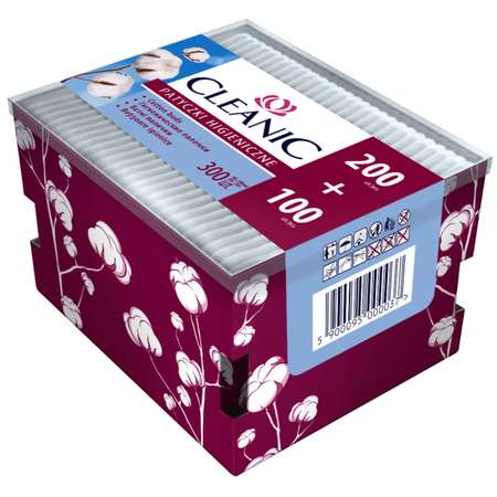 Ватные палочки Cleanic 300 шт.