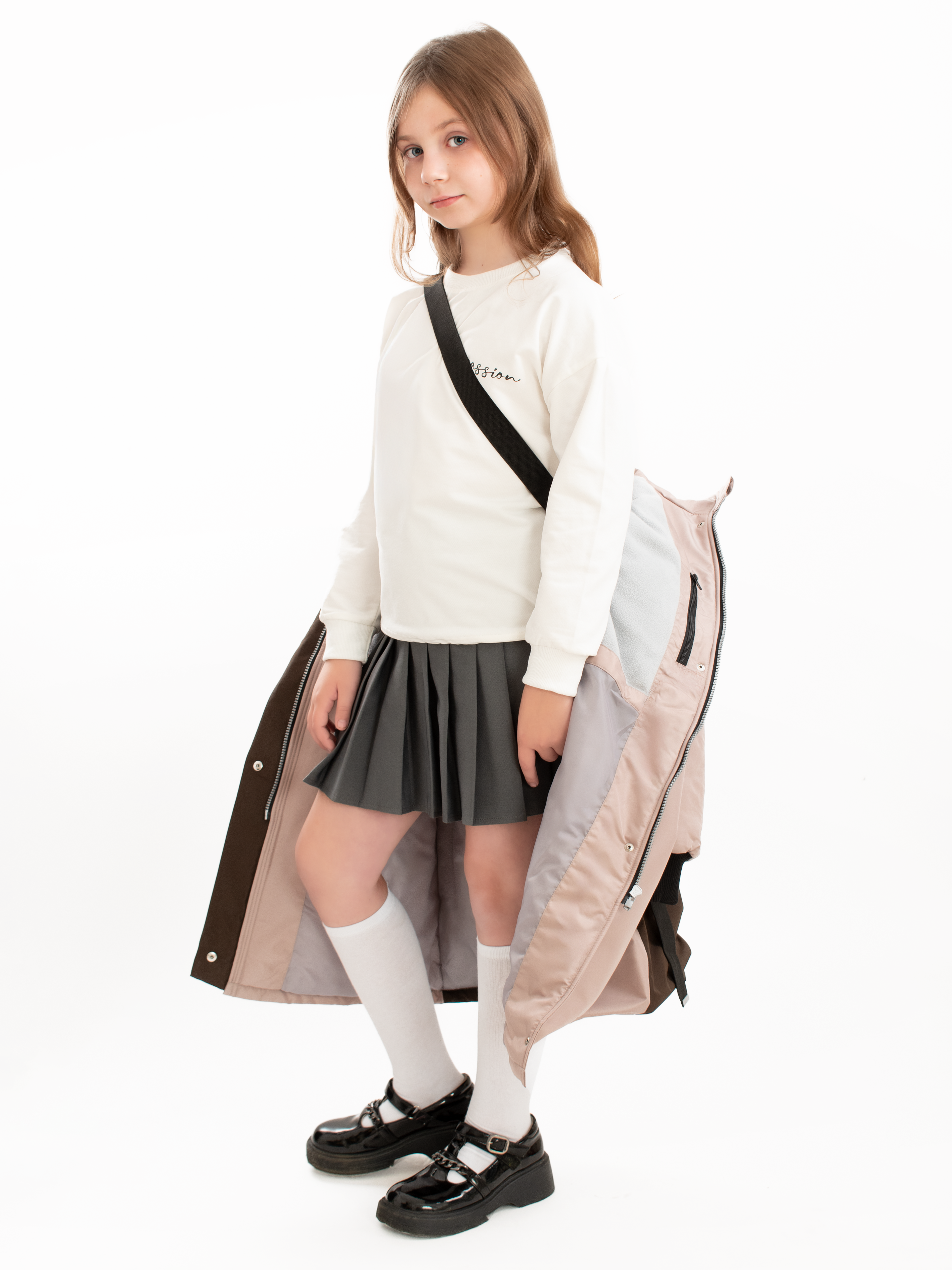 Пальто AllisZhuk 00_150_476/жемчужный - фото 5