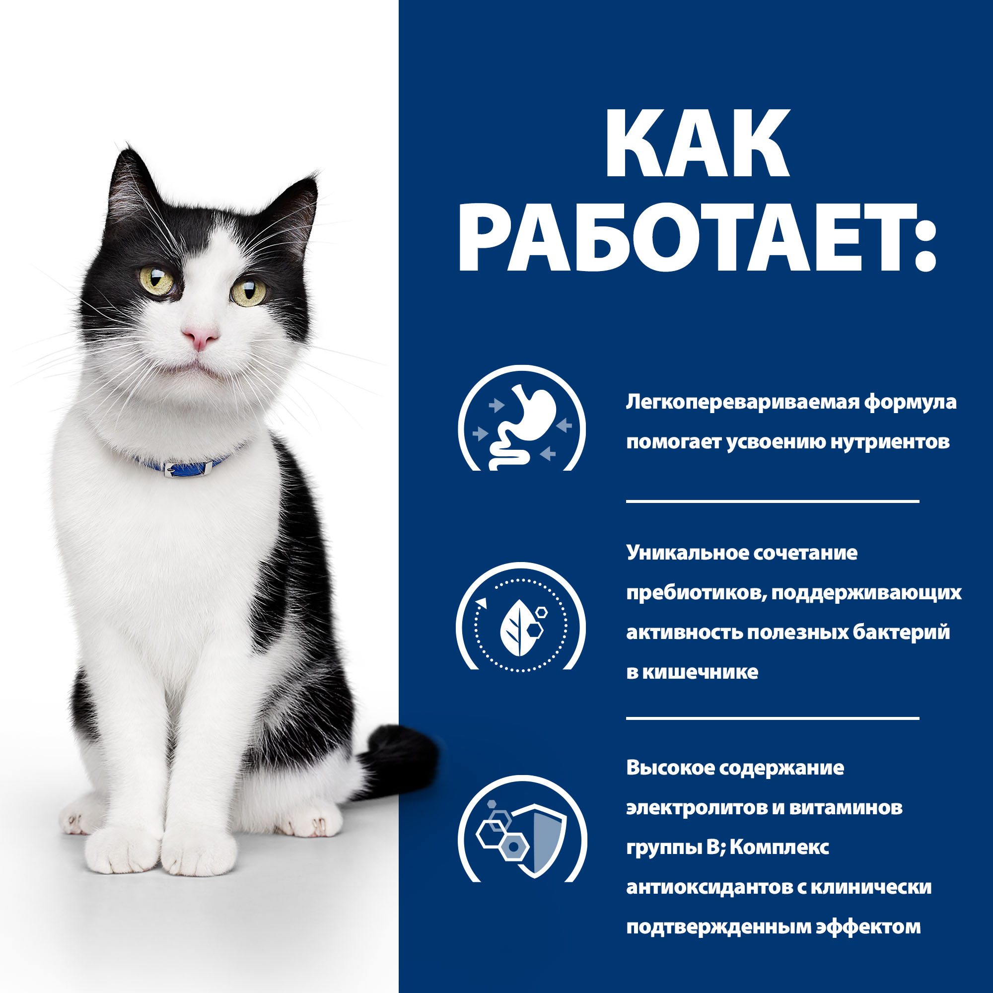 Корм для кошек HILLS 85г Prescription Diet i/d Digestive Care диетический при расстройствах пищеварения ЖКТ с лососем - фото 3